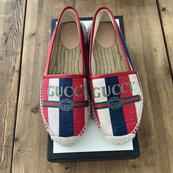 Gucci Shoes - 💯 Authentic GUCCI Espadrilles With Box Size 39